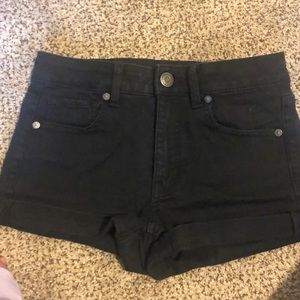 Black American Eagle jean shorts